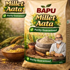 BAPU Millet Aata | Nutritious Multi-Millet Flour | High Fiber | Purity Guaranteed
